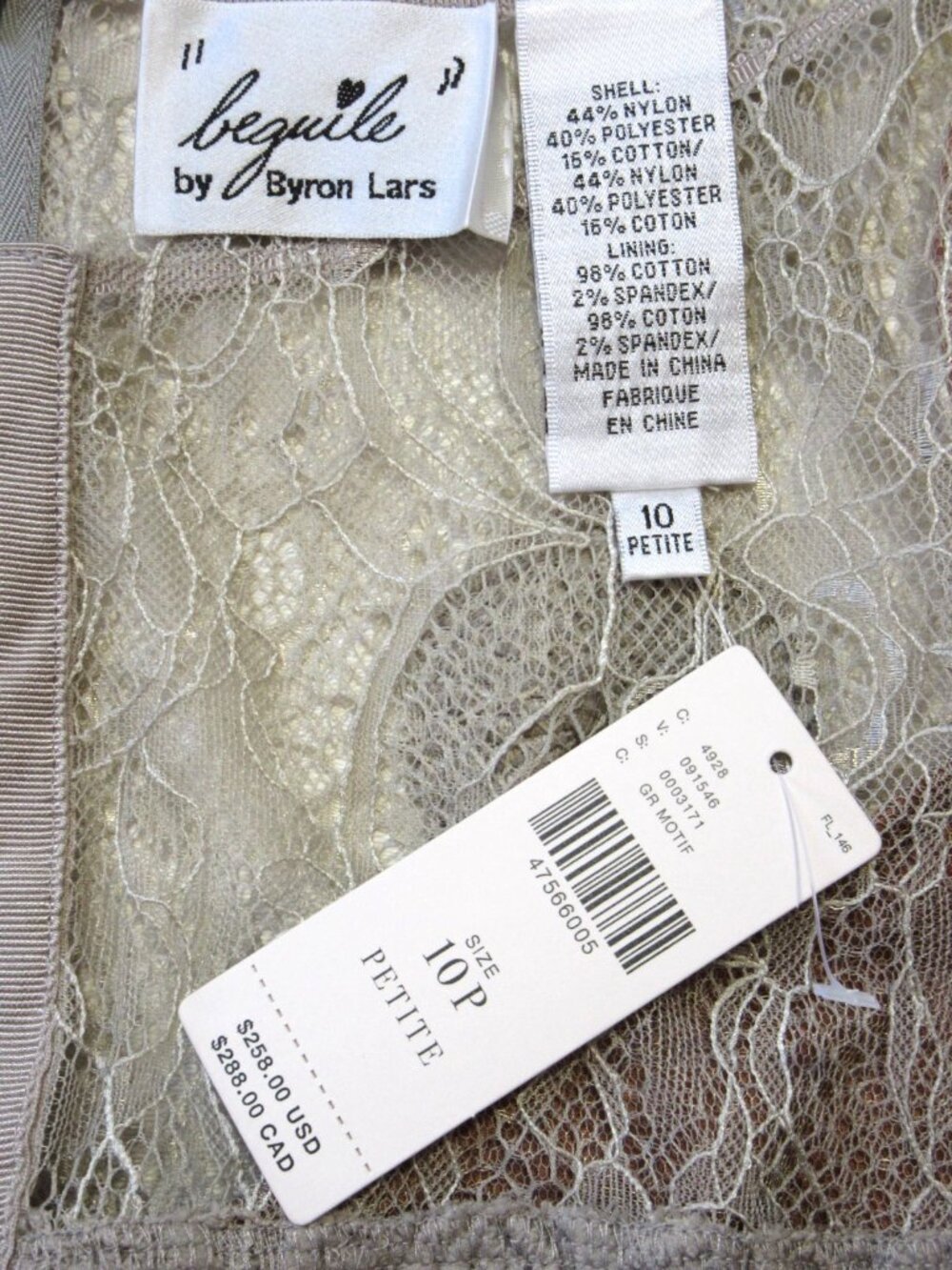 NWT Anthropologie Beguile by Byron Lars Carissima Sheath in Gray Dress 10P - Picture 5 of 7